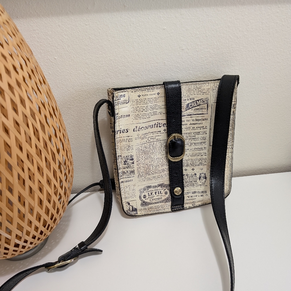 Patricia Nash Newspaper Print crossbody